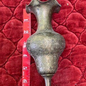 Brass Vase and Pitcher